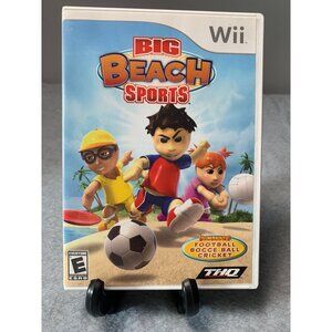 Big Beach Sports Wii Game 2008 with Manual & Case